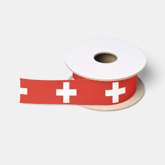 Flagge der Schweiz Satinband