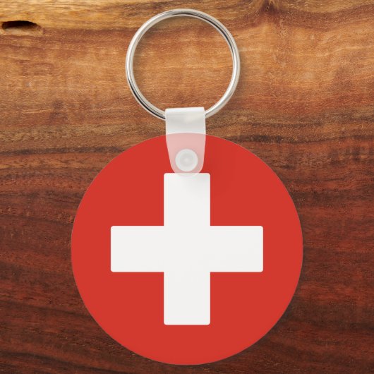 Flagge der Schweiz Schlüsselanhänger (Vorderseite)