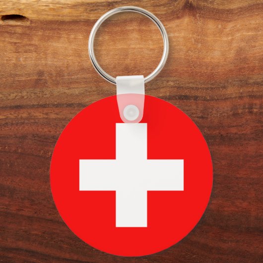 Flagge der Schweiz Schlüsselanhänger (Vorderseite)