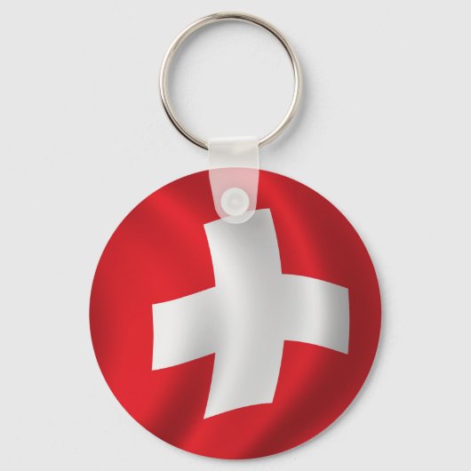 Flagge der Schweiz Schlüsselanhänger (Vorderseite)