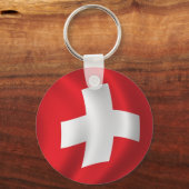 Flagge der Schweiz Schlüsselanhänger (Vorderseite)