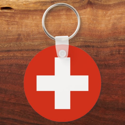 Flagge der Schweiz Schlüsselanhänger (Vorderseite)