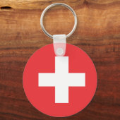 Flagge der Schweiz Schlüsselanhänger (Vorderseite)