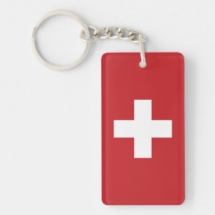Flagge der Schweiz Schlüsselanhänger