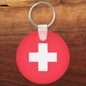 Flagge der Schweiz Schlüsselanhänger (Vorderseite)