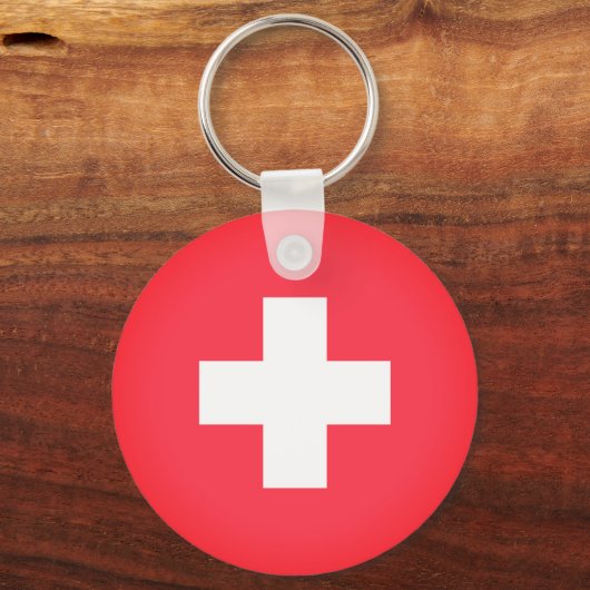 Flagge der Schweiz Schlüsselanhänger (Vorderseite)