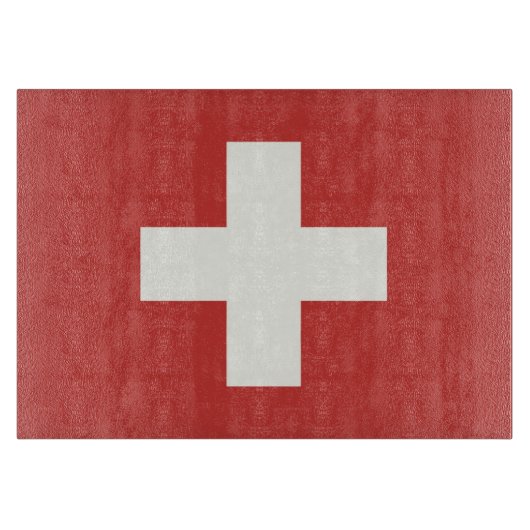 Flagge der Schweiz Schneidebrett (Vorderseite)