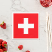 Flagge der Schweiz Serviette (Beispiel)