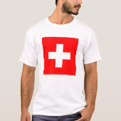 Flagge der Schweiz T-Shirt (Vorderseite)