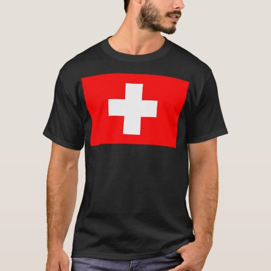 Flagge der Schweiz T-Shirt (Vorderseite)