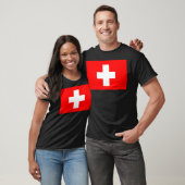 Flagge der Schweiz T-Shirt (Unisex)