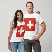 Flagge der Schweiz T-Shirt (Unisex)