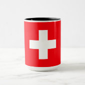 Flagge der Schweiz Tasse (Zentrum)