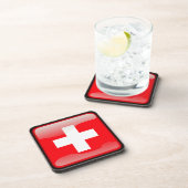 Flagge der Schweiz Untersetzer (Rechte Seite)