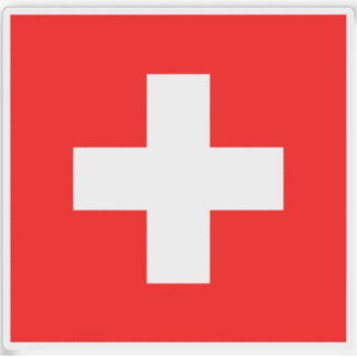 Flagge der Schweizerischen Eidgenossenschaft Aufkleber