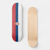 Flagge der Serbien-Skateboard-Plattform Skateboard (Vorderseite)