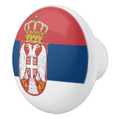 Flagge der serbischen Keramik Knob Keramikknauf (Rechts)