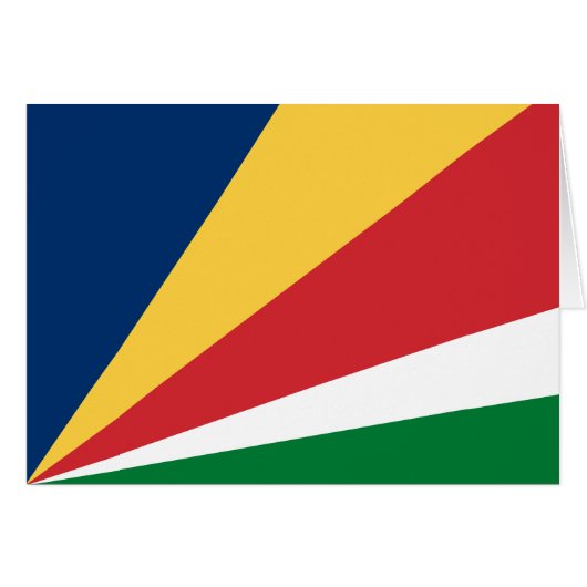Flagge der Seychellen (Vorderseite (Horizontal))