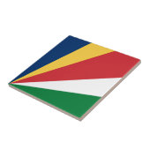 Flagge der Seychellen Fliese (Seite)