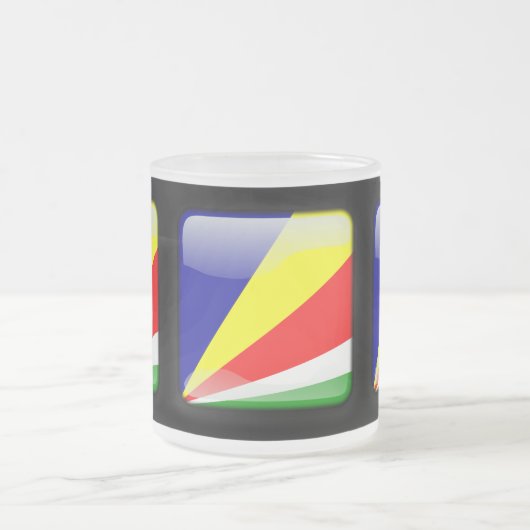 Flagge der Seychellen Mattglastasse (Mittel)