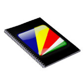 Flagge der Seychellen Notizblock (Rechte Seite)