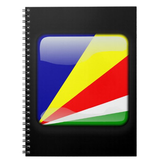 Flagge der Seychellen Notizblock (Vorderseite)