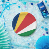 Flagge der Seychellen Pappteller (Party)