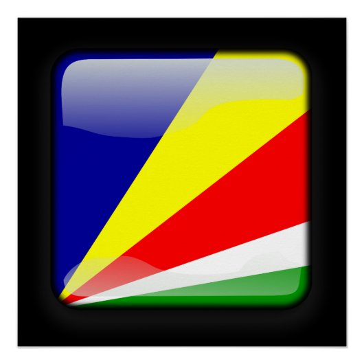 Flagge der Seychellen Poster (Vorderseite)