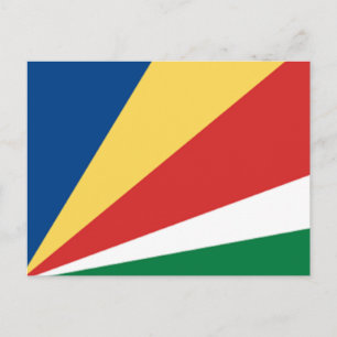 Flagge der Seychellen Postkarte