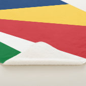 Flagge der Seychellen Sherpadecke (3/4)
