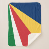 Flagge der Seychellen Sherpadecke (Vorderseite)