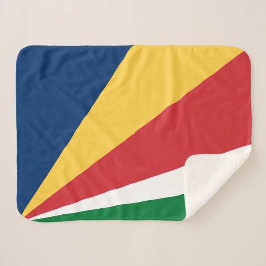 Flagge der Seychellen Sherpadecke (Vorderseite (Horizontal))
