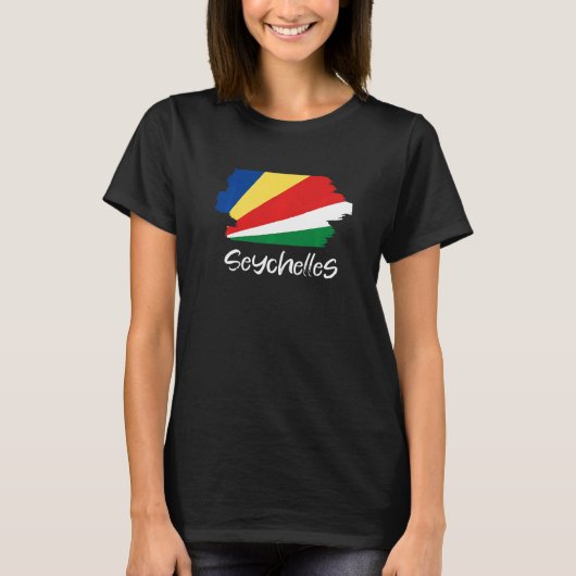 Flagge der Seychellen T-Shirt (Vorderseite)