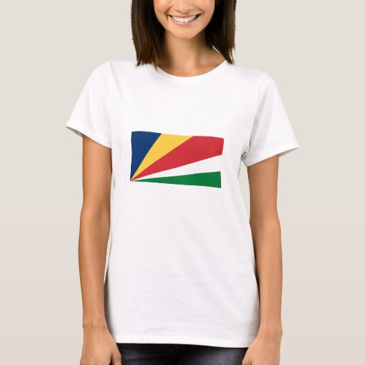 Flagge der Seychellen T-Shirt (Vorderseite)