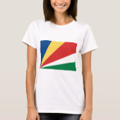 Flagge der Seychellen T-Shirt (Vorderseite)