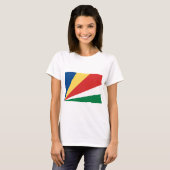 Flagge der Seychellen T-Shirt (Vorne ganz)
