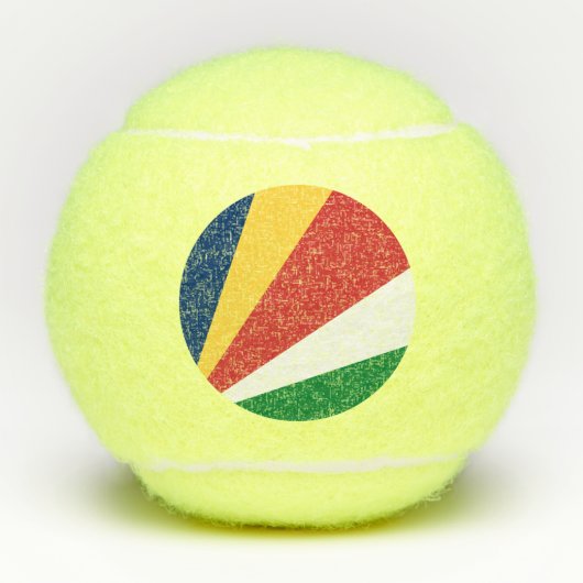 Flagge der Seychellen Tennisbälle (Vorderseite)