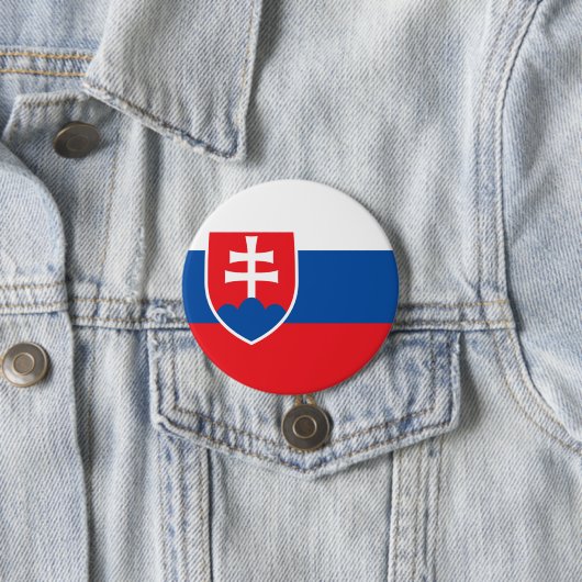 Flagge der Slowakei Button (Beispiel)