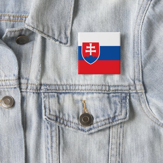 Flagge der Slowakei Button (Beispiel)