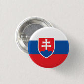 Flagge der Slowakei Button (Vorne & Hinten)