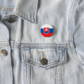 Flagge der Slowakei Button (Beispiel)