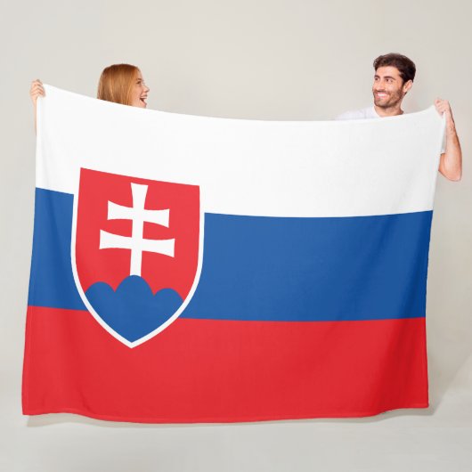 Flagge der Slowakei Fleecedecke (Beispiel)