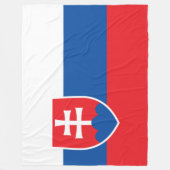 Flagge der Slowakei Fleecedecke (Vorderseite)