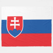Flagge der Slowakei Fleecedecke (Vorderseite (Horizontal))
