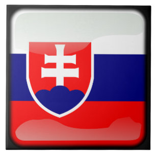Flagge der Slowakei Fliese