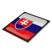 Flagge der Slowakei Fliese (Seite)