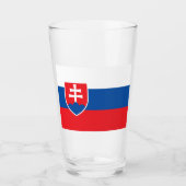 Flagge der Slowakei Glas (Vorderseite)