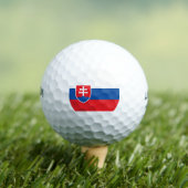 Flagge der Slowakei Golfball (Insitu T-Shirt)