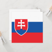 Flagge der Slowakei Karte (Vorderseite/Rückseite Beispiel)