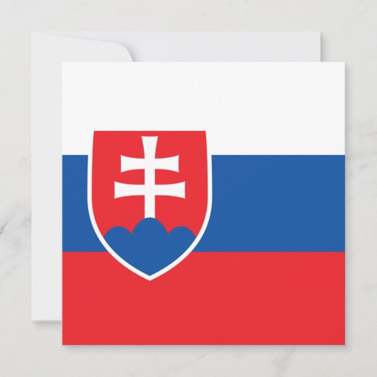 Flagge der Slowakei Karte (Vorderseite)